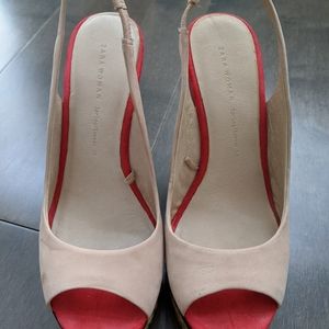 Zara wedge sandals size 37